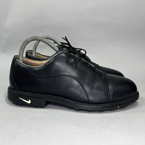 Nike Air Comfort Women's Size 8 Bella Last Black Leather Golf Shoes - Picture 1 of 12